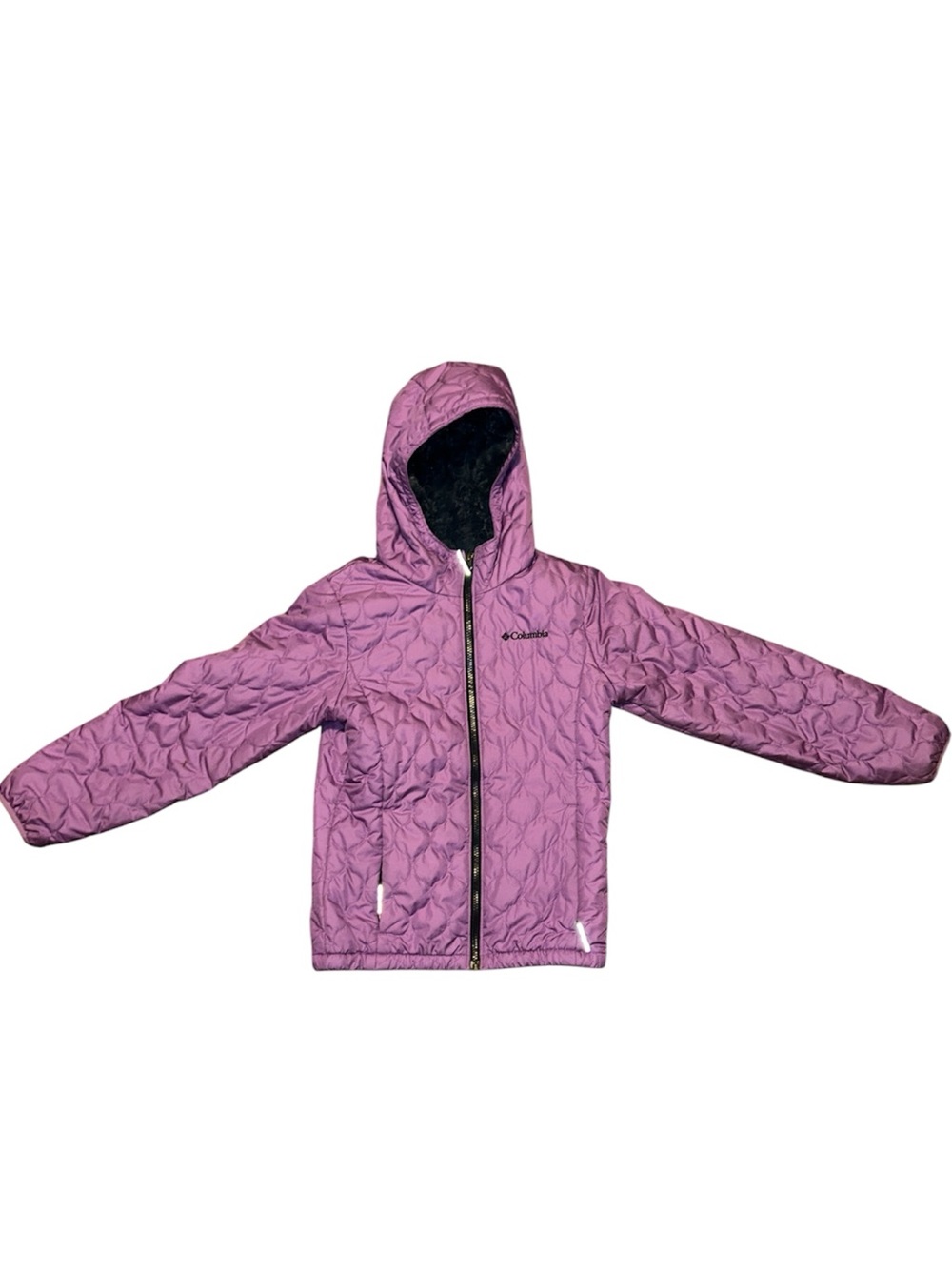 Girls Columbia Purple Hooded Jacket